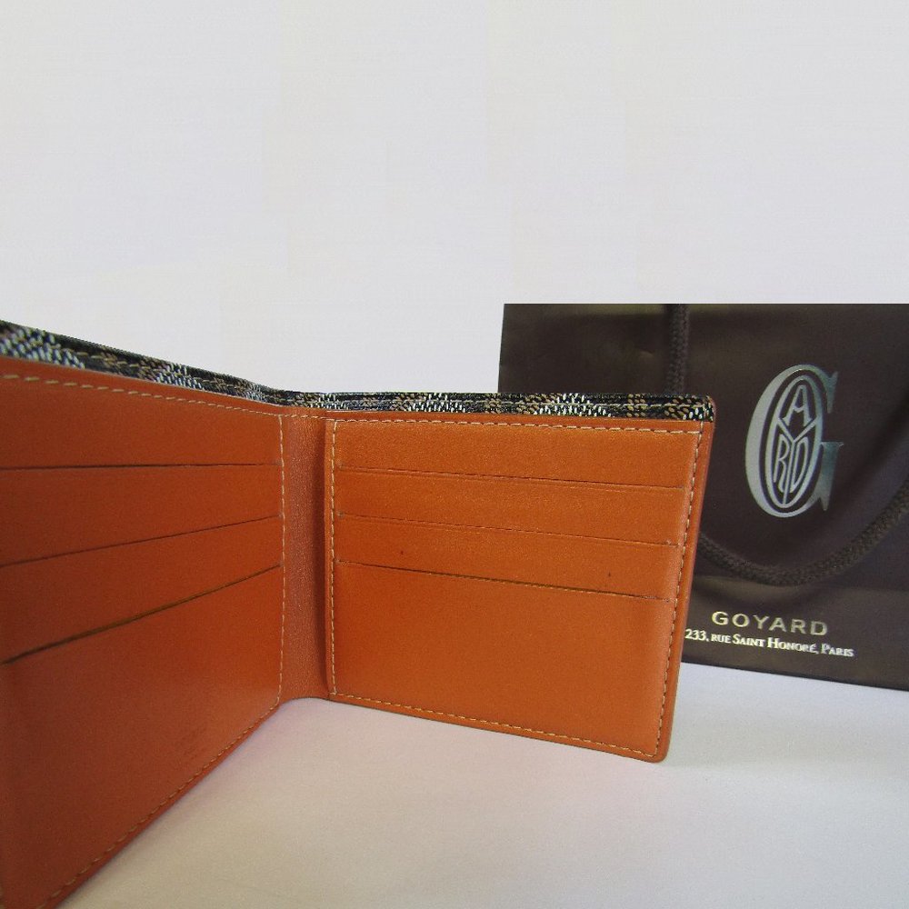 Authentic 2006 Goyard Bifold Wallet Black & Tan - Picture 6 of 16